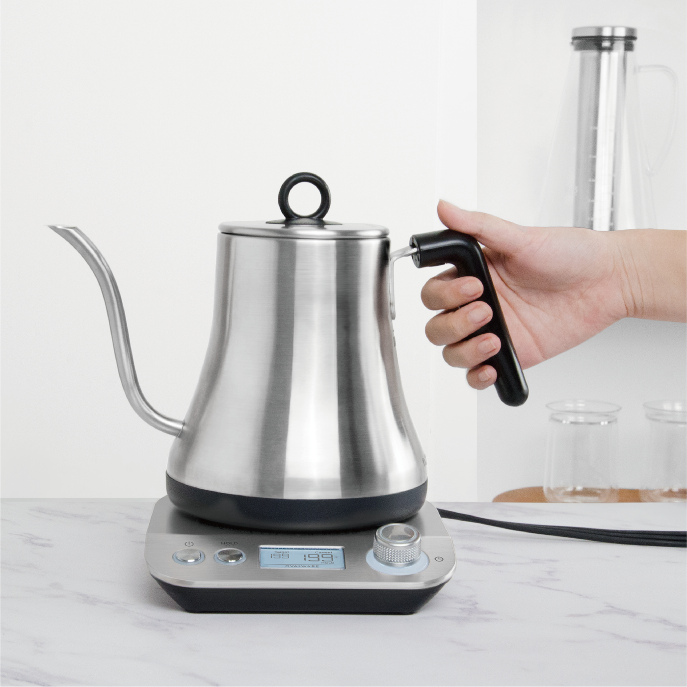 Stainless Steel Electric Pour Over Kettle | Variable Temp Control