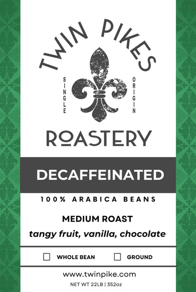 Single Origin Dacaffinated Coffee 22 pound Wholesale