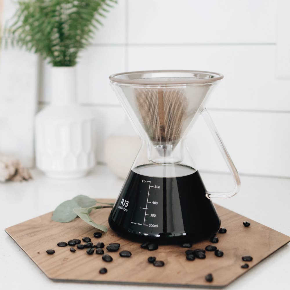 Pour Over Coffee Maker with Stainless Steel Filter | 17oz