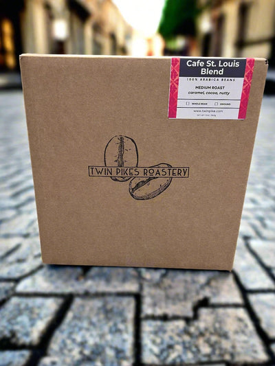 Cafe' St. Louis Blend 22 pound Wholesale - Twin Pikes Roastery