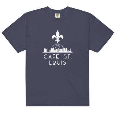 Cafe St. Louis heavyweight t-shirt - Twin Pikes Roastery