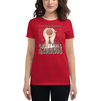 Caffeine Queen Women's short sleeve t-shirt - Twin Pikes Roastery