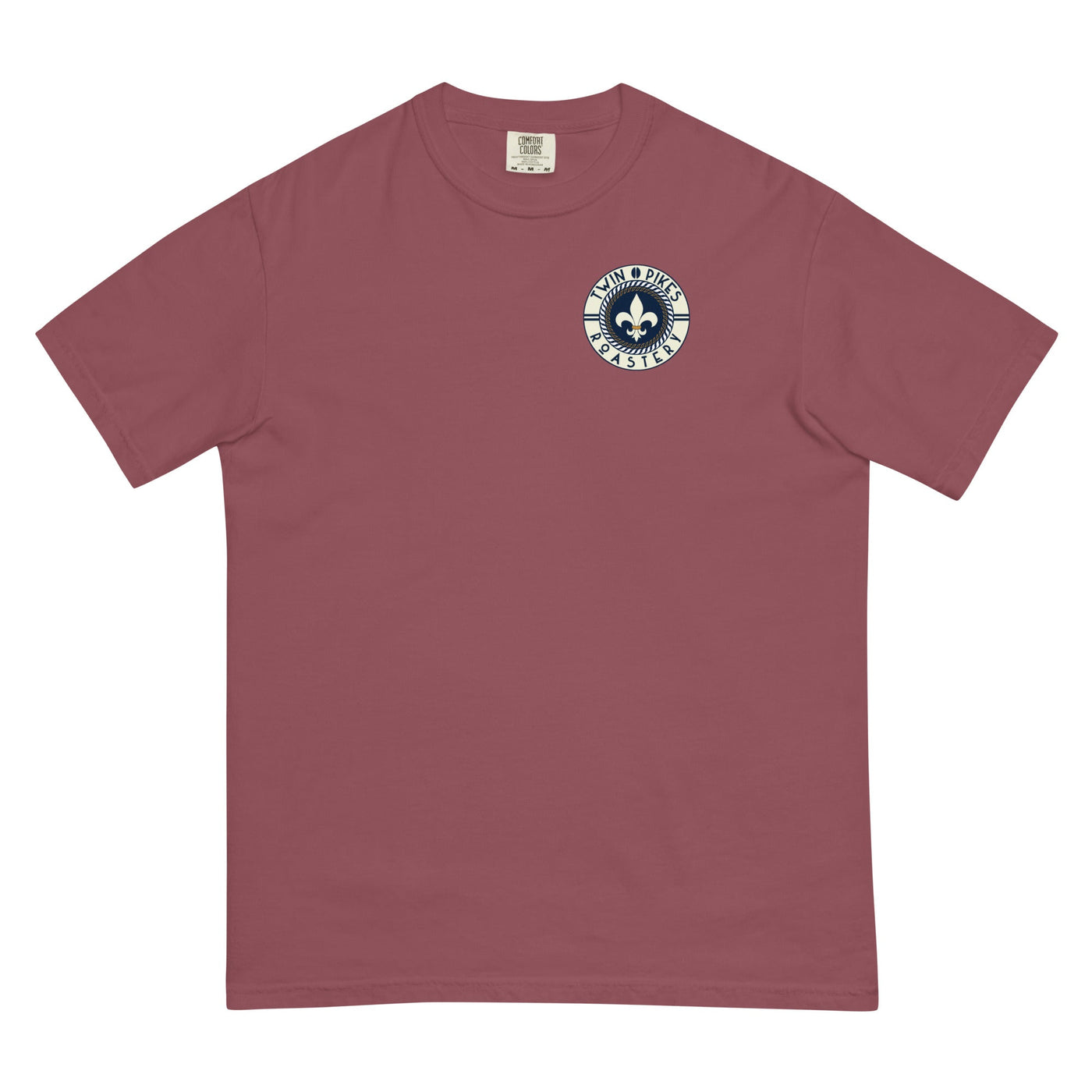 Classic chest logo heavyweight t-shirt - Twin Pikes Roastery