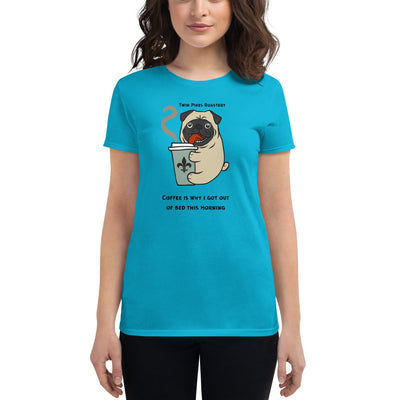 Coffee Pug Women's short sleeve t-shirt - Twin Pikes Roastery