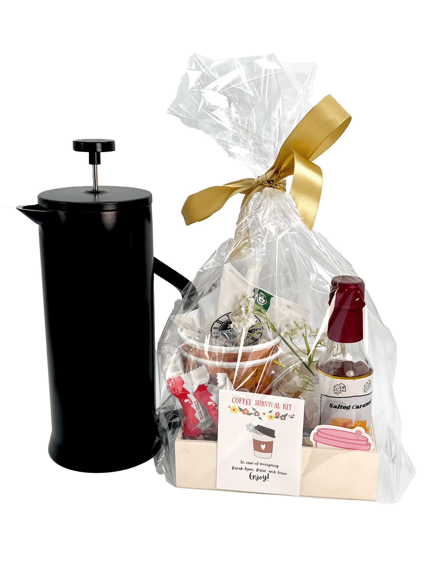 Coffee Survival Kit + French Press | Gifts for Coffee Lovers - Twin Pikes Roastery