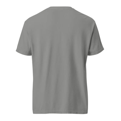 Colombia coffee tee - garment dyed -premium weight t-shirt - coffee lover gift - grey - back - Twin Pikes Roastery