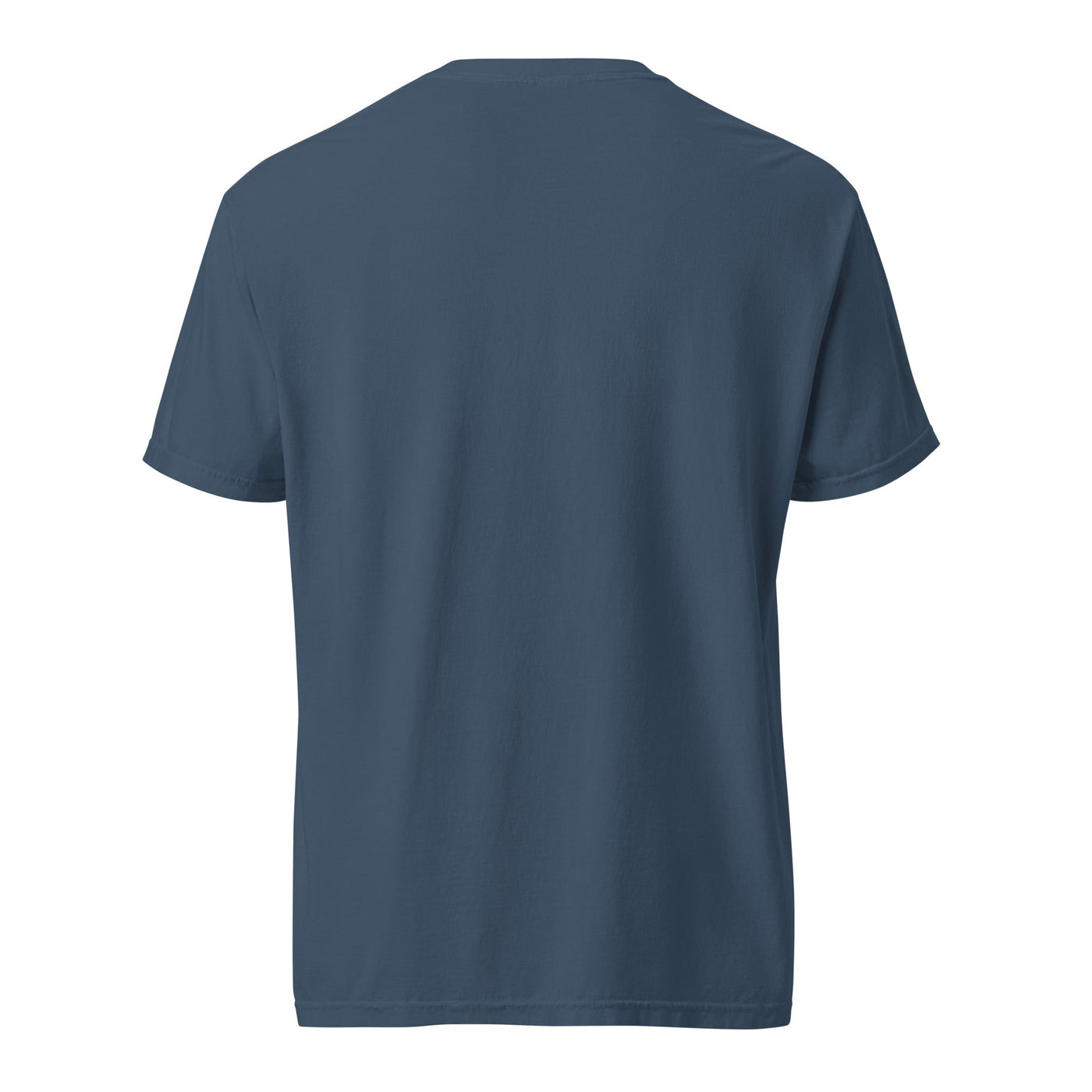 Colombia coffee tee - garment dyed -premium weight t-shirt - coffee lover gift - midnight white - back - Twin Pikes Roastery