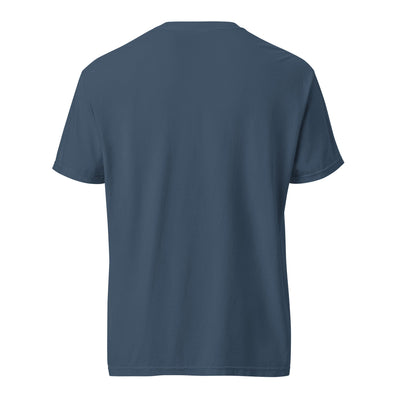 Colombia coffee tee - garment dyed -premium weight t-shirt - coffee lover gift - midnight white - back - Twin Pikes Roastery