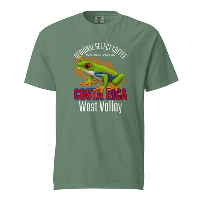 Costa Rica Dark garment - dyed heavyweight t-shirt - Twin Pikes Roastery