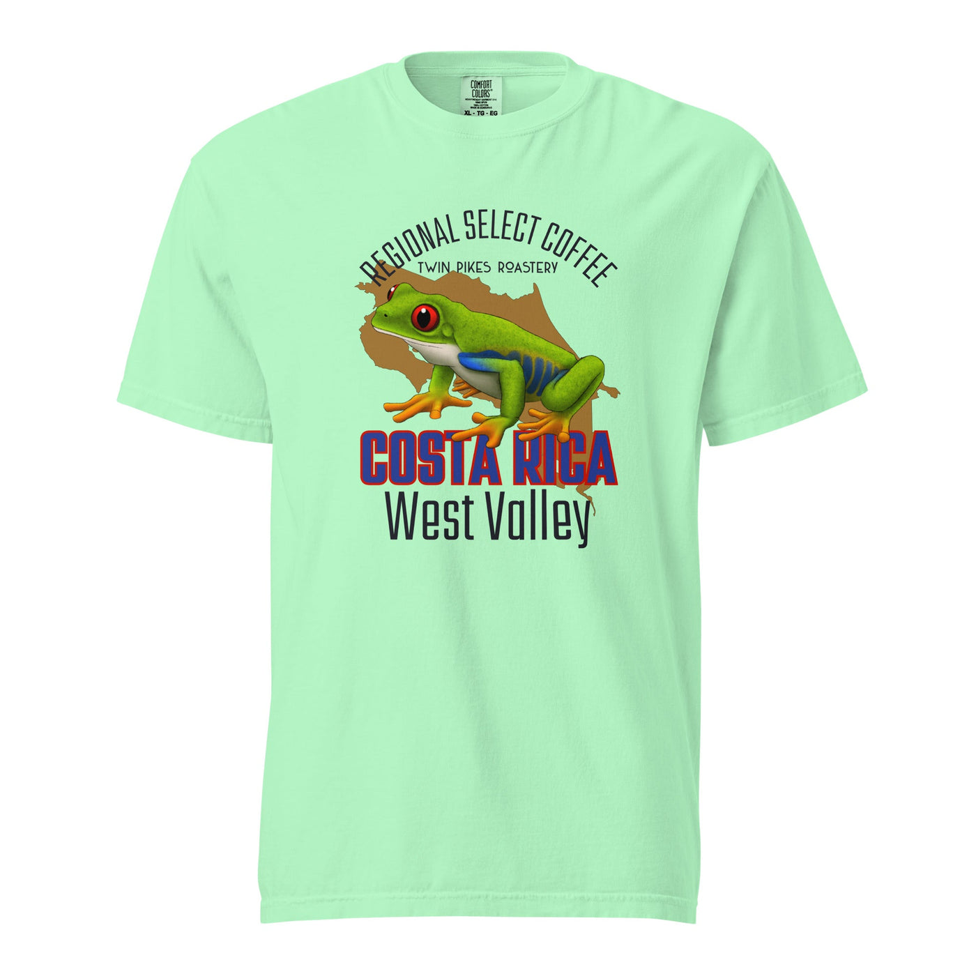 Costa Rica Light garment - dyed heavyweight t-shirt - Twin Pikes Roastery