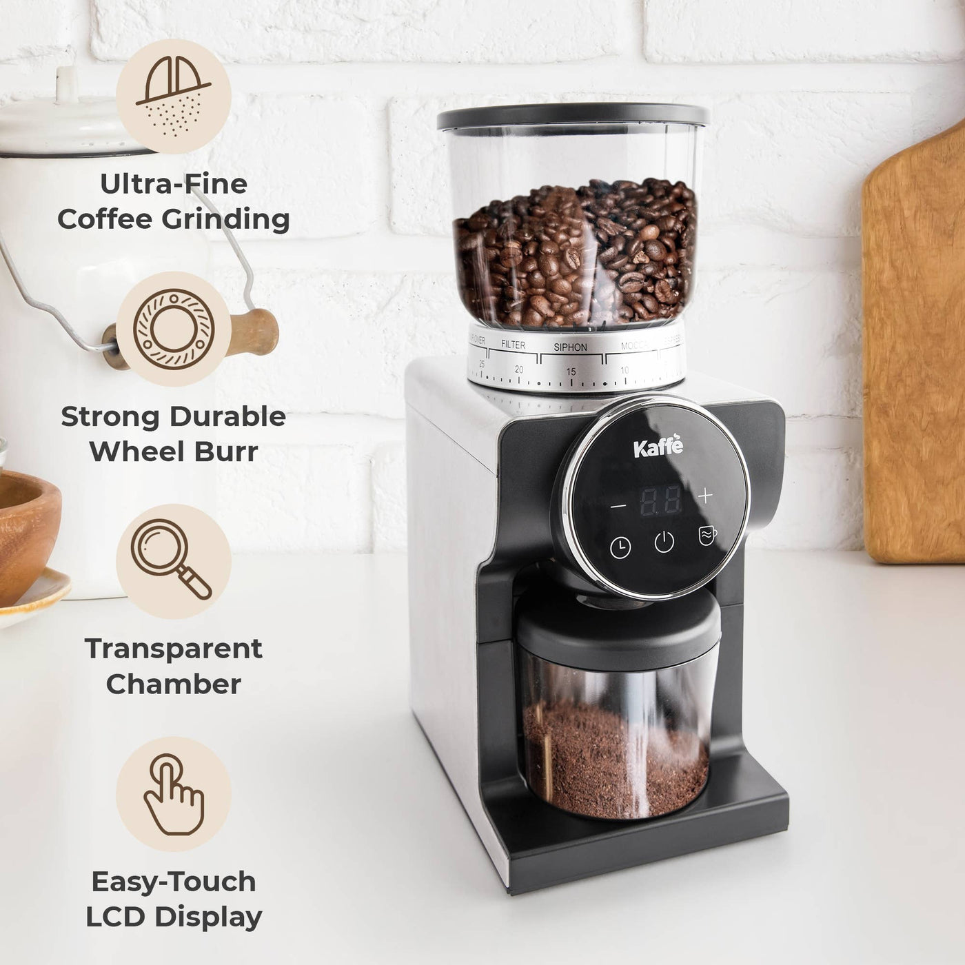 Electric Conical Burr Coffee Grinder - Twin Pikes Roastery