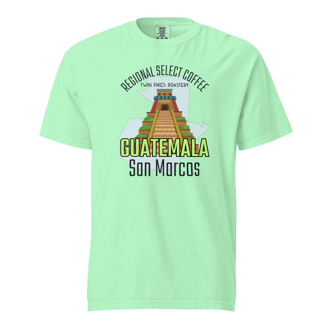Guatemala Light garment - dyed heavyweight t-shirt - Twin Pikes Roastery