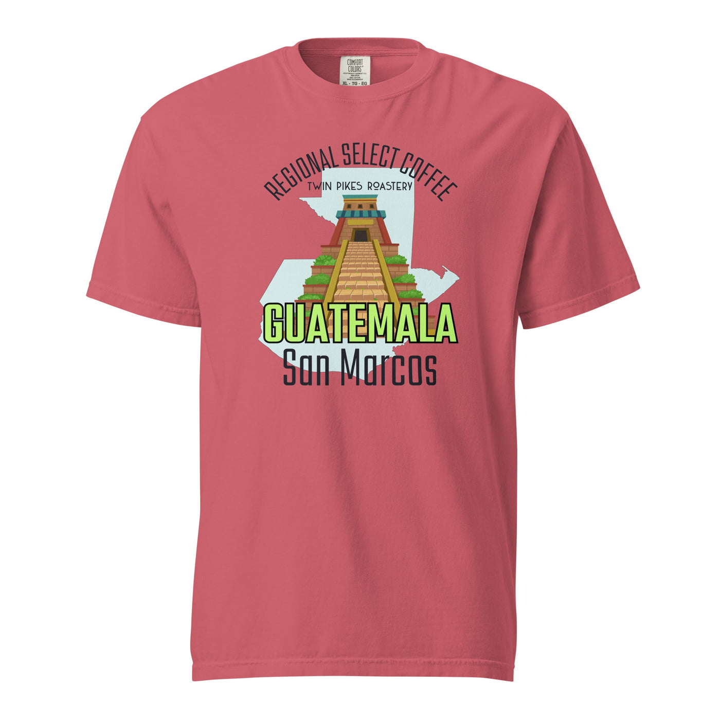 Guatemala Light garment - dyed heavyweight t-shirt - Twin Pikes Roastery