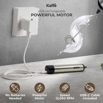 Handheld Milk Frother (USB Rechargeable), KF6022 - Twin Pikes Roastery