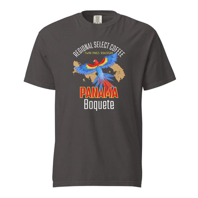 Panama Dark garment - dyed heavyweight t-shirt - Twin Pikes Roastery
