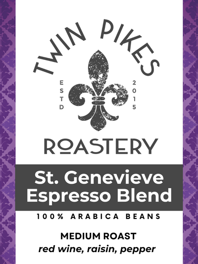 St. Genevieve Espresso Blend 22 pound Wholesale - Twin Pikes Roastery