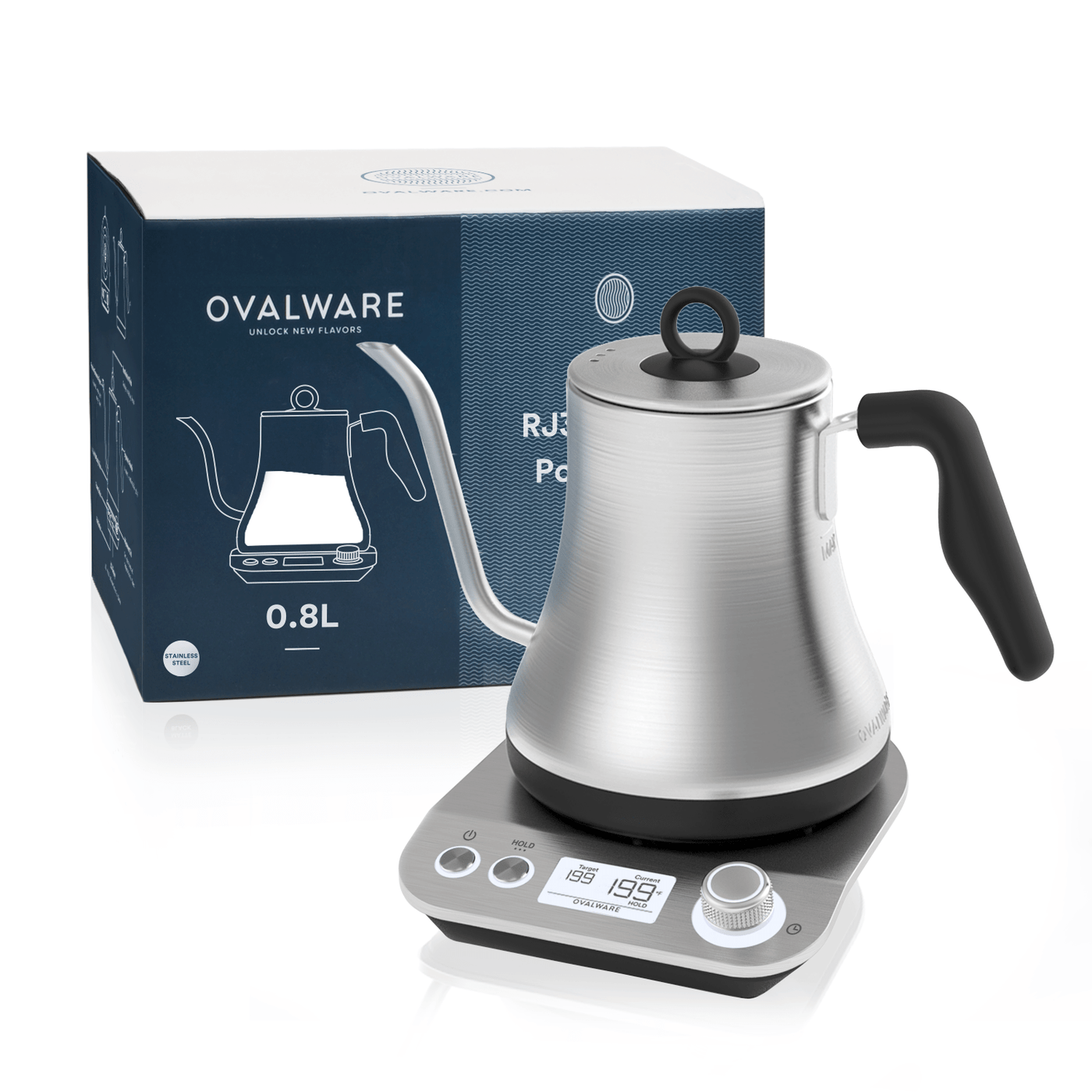 Stainless Steel Electric Gooseneck Kettle | Pour Over Kettle - Twin Pikes Roastery

