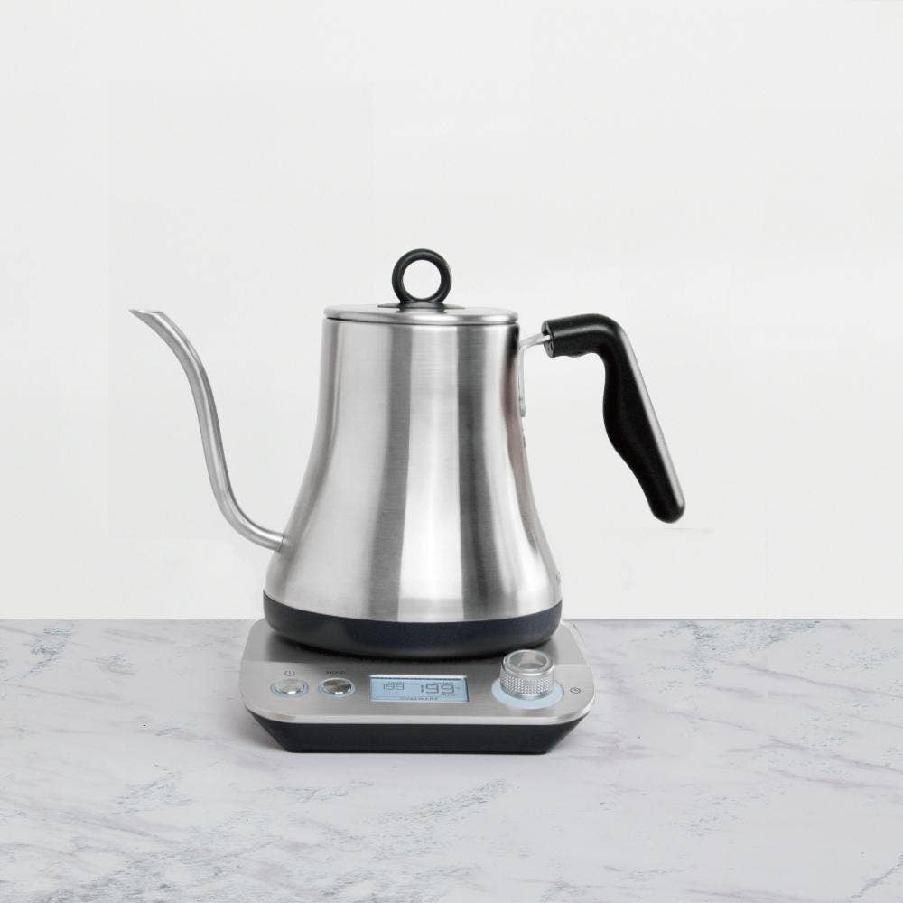 Stainless Steel Electric Gooseneck Kettle | Pour Over Kettle | Countertop Kettle - Twin Pikes Roastery
