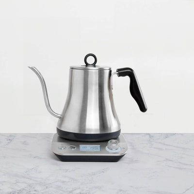 Stainless Steel Electric Gooseneck Kettle | Pour Over Kettle | Countertop Kettle - Twin Pikes Roastery
