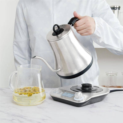 Stainless Steel Electric Gooseneck Kettle | Pour Over Kettle | Tea and Coffee - Twin Pikes Roastery
