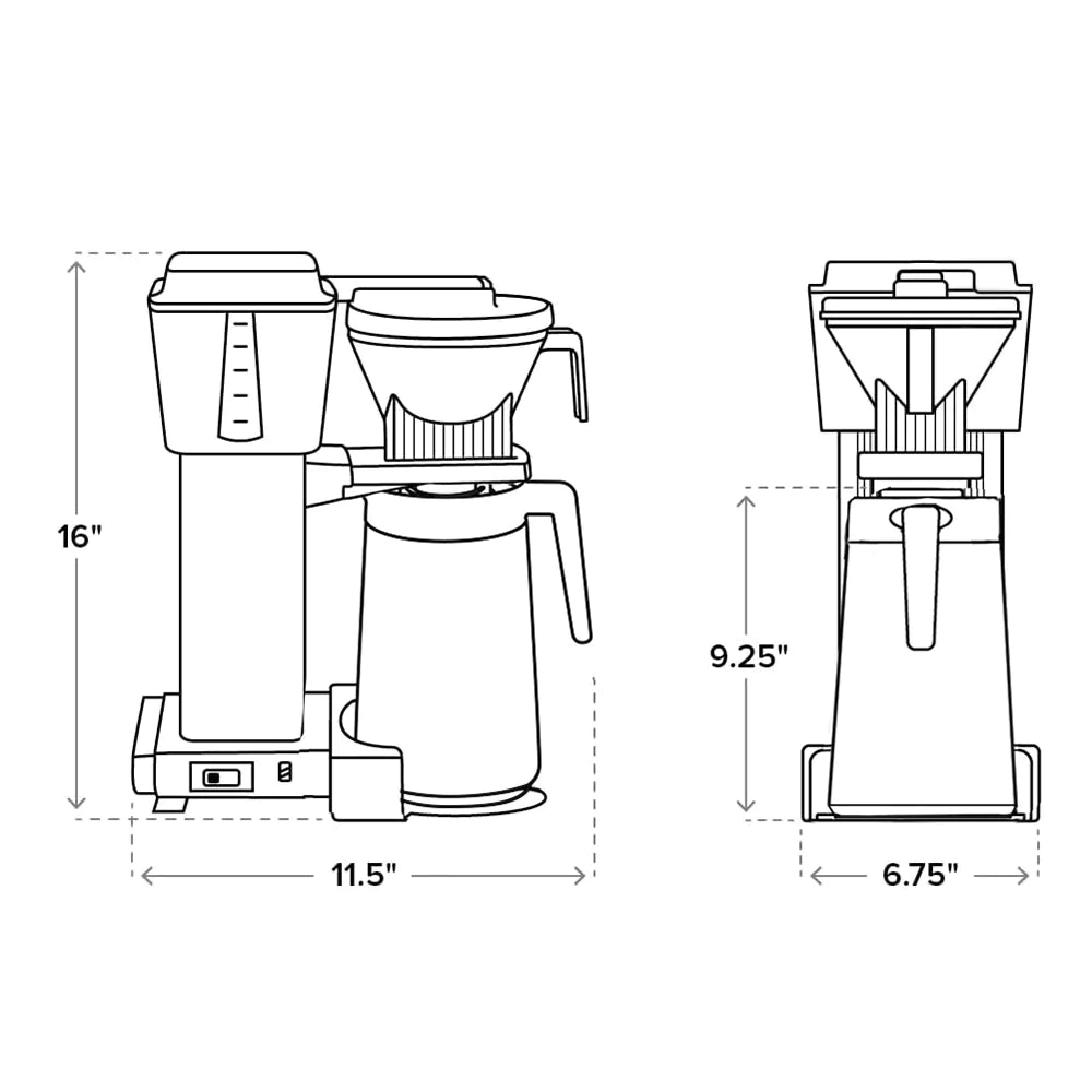 Moccamaster KBGT Thermal Coffee Brewer -  Twin Pike Company